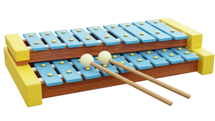 Children's Two-Tier Xylophone with Mallets