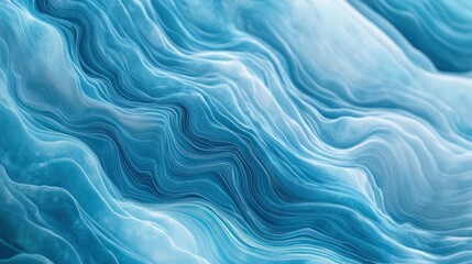 Obraz premium Abstract blue wavy background with flowing lines and smooth texture