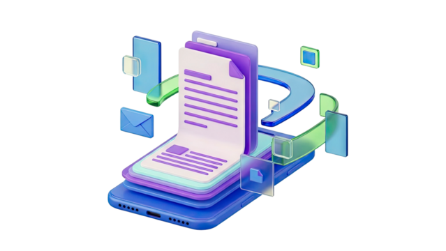 3D Rendering of Digital Documents and Mobile Device Interaction - Powered by Adobe