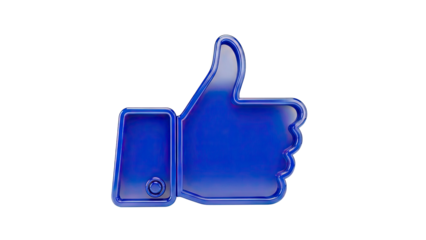 Blue Thumbs Up Icon