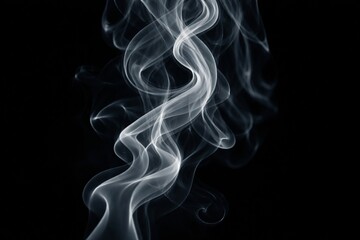 smoke on black background