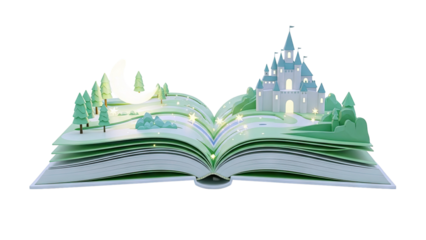 Fairytale Pop-Up Book with Castle and Moon