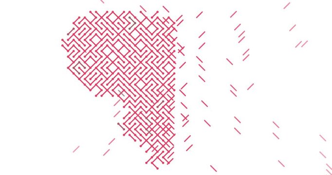 Abstract Diagonal Formation Reveals Lithuania Map