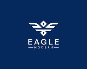 Modern eagle logo