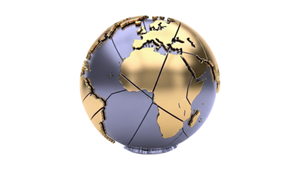 Golden Globe with Metallic Finish