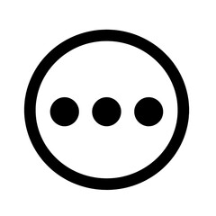 Fototapeta premium Simple smiling face app icon.