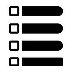 Fototapeta premium Vector Icon of Checkbox List.