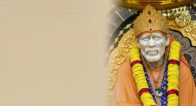 Shirdi Sai Baba Statue &ndash; Divine Image of Spiritual Guru for Blessings & Peace