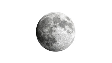Detailed render of the Moon