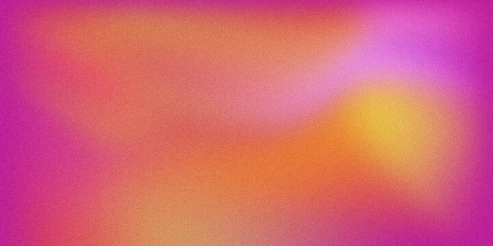 Vibrant abstract gradient background with grainy texture and smooth color transitions from purple to orange.
