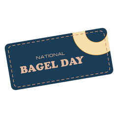 National Bagel Day label