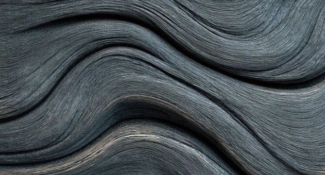 Dark gray wavy layered surface.