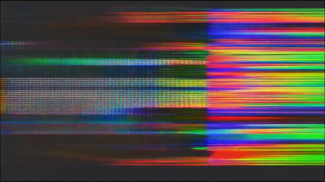 Colorful Abstract Motion Frames in Neon Light - Please Stand By