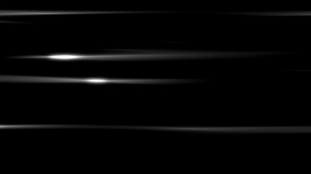 White speed lines anime comic animation on black screen, fast velocity manga action streaks, radial flash energy burst, dynamic overlay, seamless loop 4K