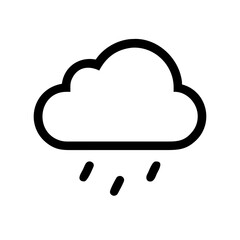 Cloud with raindrops