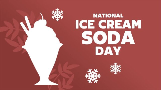 Happy Ice Cream Soda Day with delicious ice cream soda