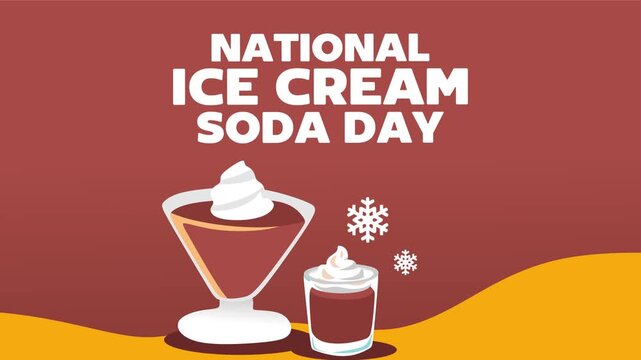 Happy Ice Cream Soda Day with delicious ice cream soda