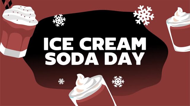 Happy Ice Cream Soda Day with delicious ice cream soda