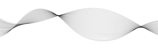 Fototapeta premium Simple stylized abstract line background are used to app interfaces, blog headers, and website backgrounds. Curved line vector illustration.