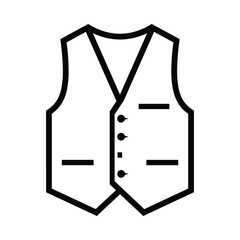 Waistcoat icon simple design element