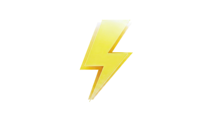 Yellow Lightning Bolt Icon