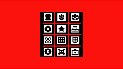 Future Finance and Web3 Icon Bundle, Vector Symbols for Blockchain, Cryptocurrency, Digital Wallet, and Fintech Innovation, Solid Black Silhouette