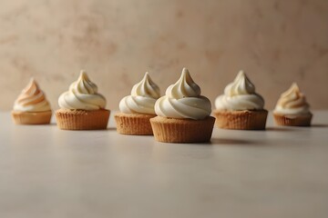 Airy cream-inspired shapes