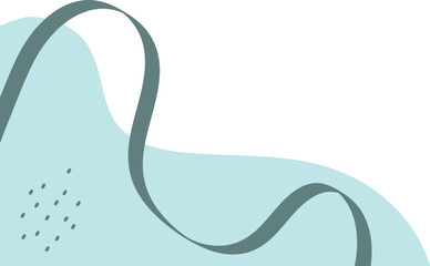 Abstract Swirl Border Irregular Shape