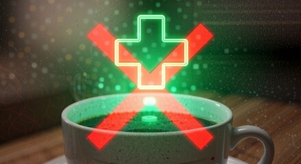 Neon X Over Coffee Mug