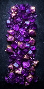 Purple Amethyst Crystal Cluster