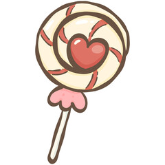 heart lollipop