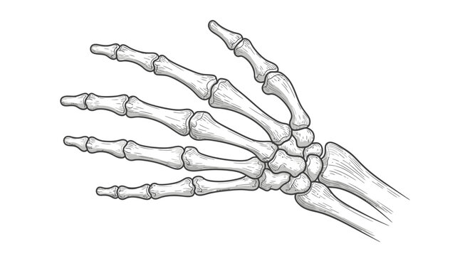 human skeleton hand anatomy
