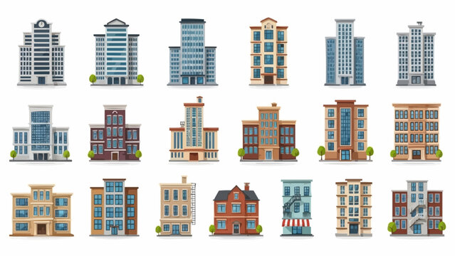 Collection of Modern and Classic Buildings and Architecture.