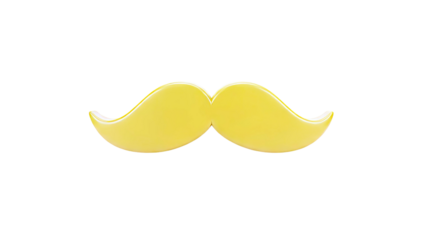 Yellow Mustache Icon