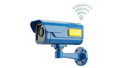 Blue Wi-Fi Security Camera