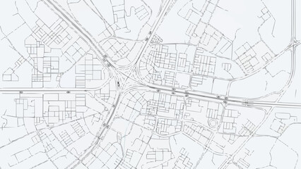 Abstract City Map Blueprint Lines. © milah