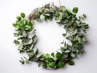 Handcrafted eucalyptus wreath