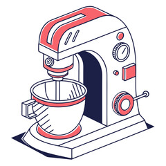 Stand mixer illustration