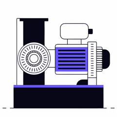 Industrial machine diagram