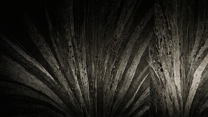 Modern design featuring black and white photo of plant - Generative AI