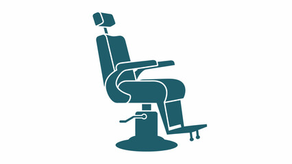 Barber Chair Icon Silhouette