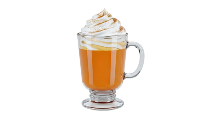 Pumpkin Spice Latte with Whipped Cream and Cinnamon