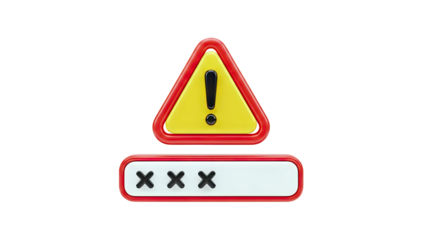 Password Error Warning Sign