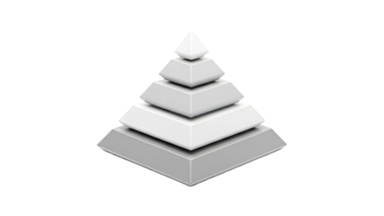 Stack of Geometric Pyramid Shapes