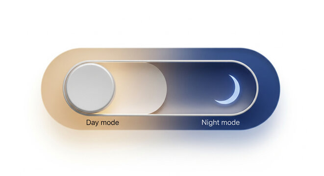 Day and night mode toggle switch button
