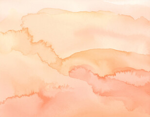 ピーチペールピンクの水彩テクスチャ/Peach pale pink watercolor texture