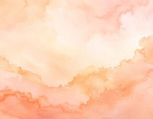 ピーチペールピンクの水彩テクスチャ/Peach pale pink watercolor texture