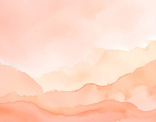 ピーチペールピンクの水彩テクスチャ/Peach pale pink watercolor texture