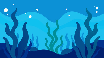 Underwater Coral Forest Vector