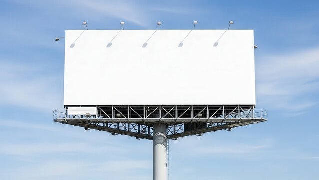 Large Blank Billboard on Highway 1.